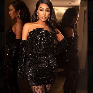 XS Ellae Lisque Hour Glass Dress🖤✨